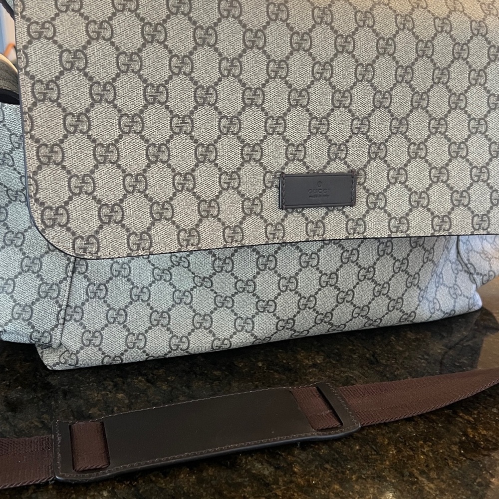 Gucci Monogram Diaper Bag